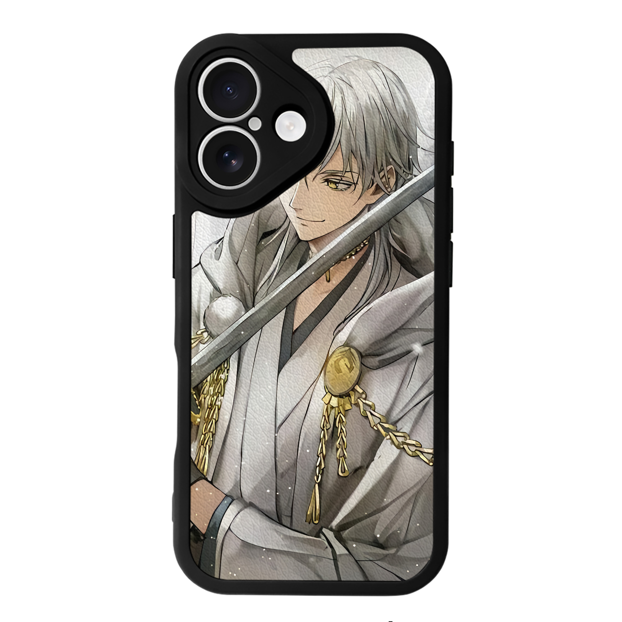 （画像用） 刀剣乱舞 Touken Ranbu 【iPhone 16シリーズ対応】シリコンスマホケース（レザー調） 材質：シリコン